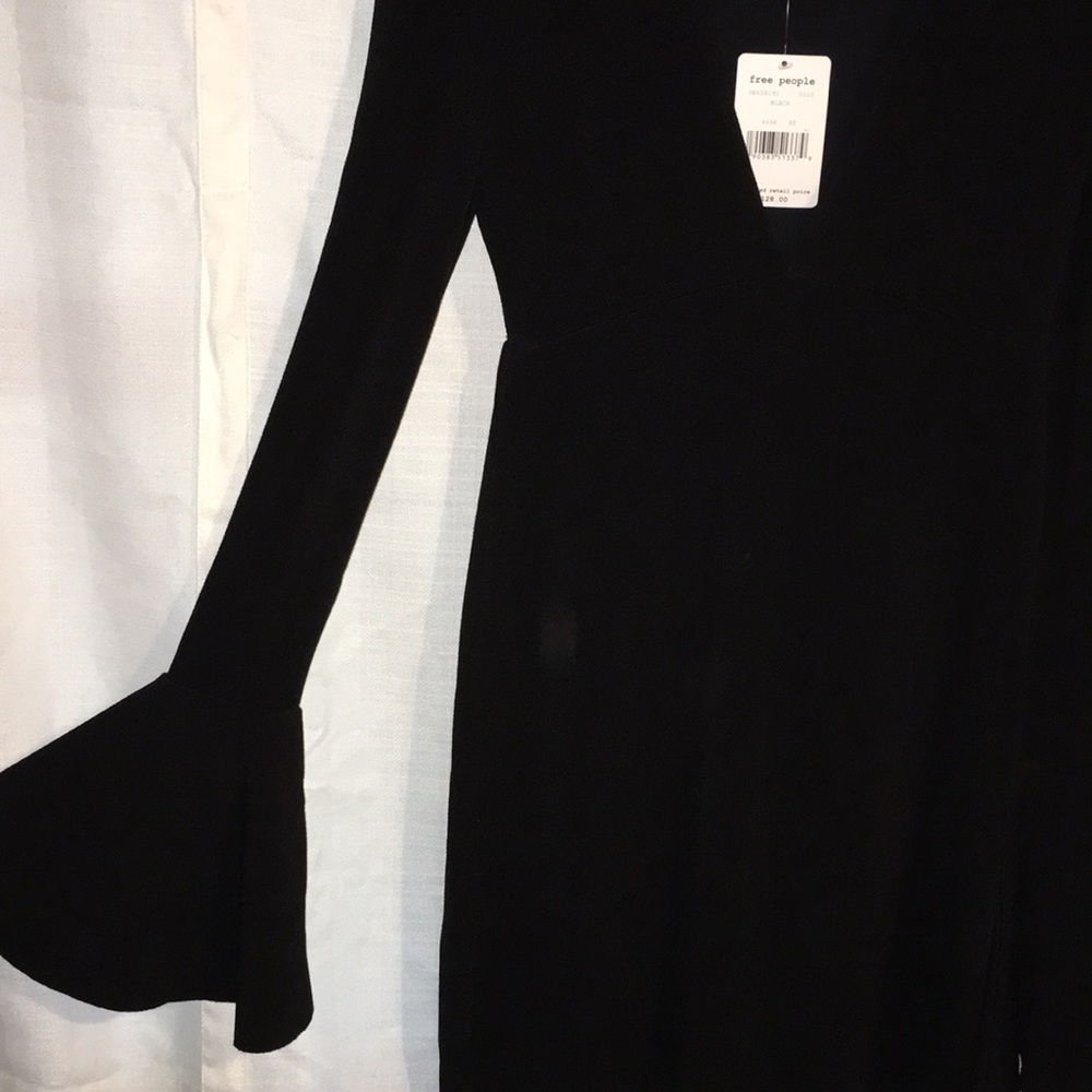 Free people X small black $128.00 dress NWT - Picture 7 of 8